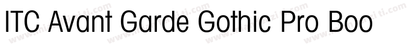 ITC Avant Garde Gothic Pro Book字体转换